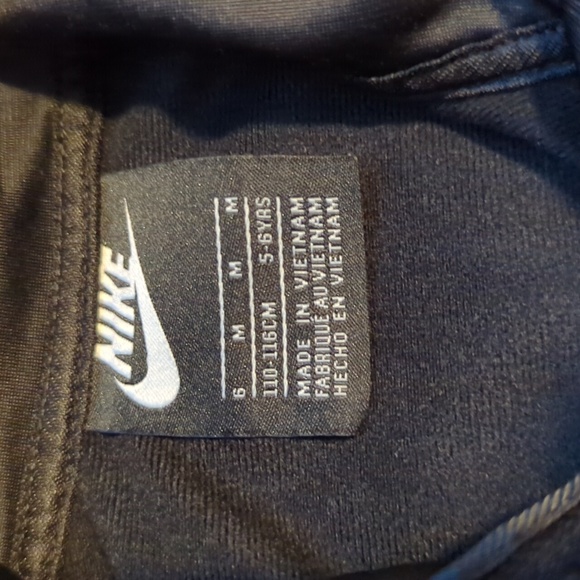 Youth Nike warmup jacket size 6 black/grey - Picture 2 of 3